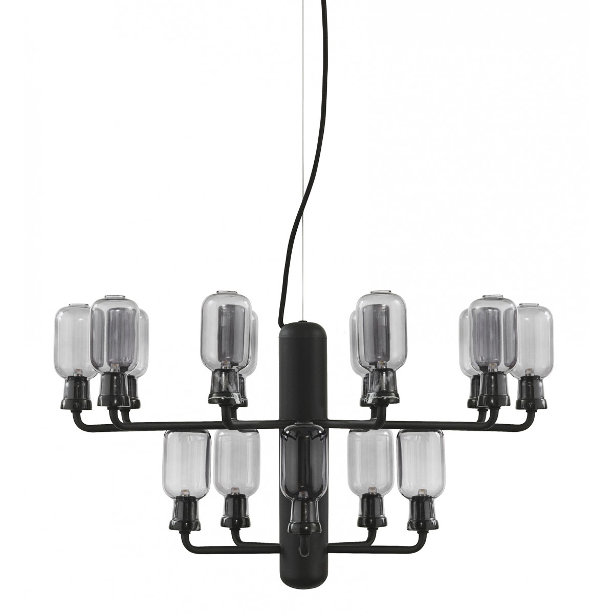 smoked / black marble - Chandelier Amp Small