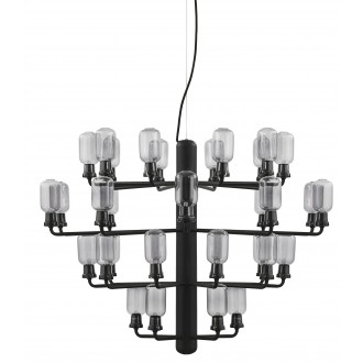 smoked / black marble - Chandelier Amp Large