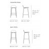 grey - Visu bar or counter stool
