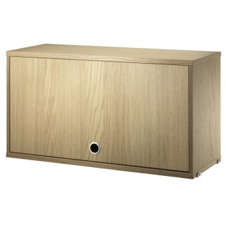 Cabinet porte flip - chêne - L78xP30xH42 cm