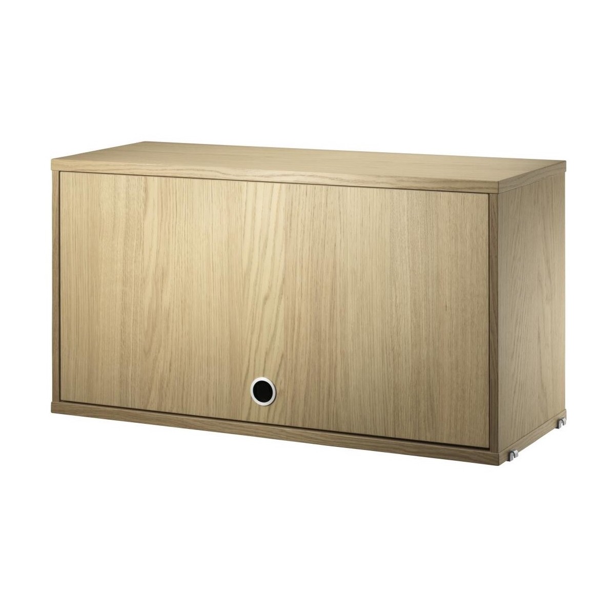 Cabinet porte flip - chêne - L78xP30xH42 cm