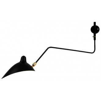 Sconce 1 rotating curved arm