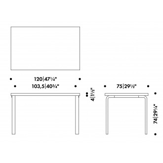 120x75cm - table 81B