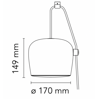 H14,9xØ17cm - noir - Aim small