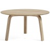 matt lacquered oak - Ø60xH32cm - Bella coffee table