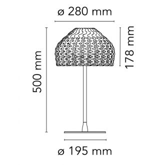 ocre gris - lampe table Tatou T1
