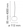 Ø11 x H9 cm - Mini Glo-Ball S pendant