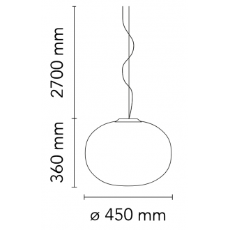 Ø45 x H36 cm - suspension - Glo-Ball S2