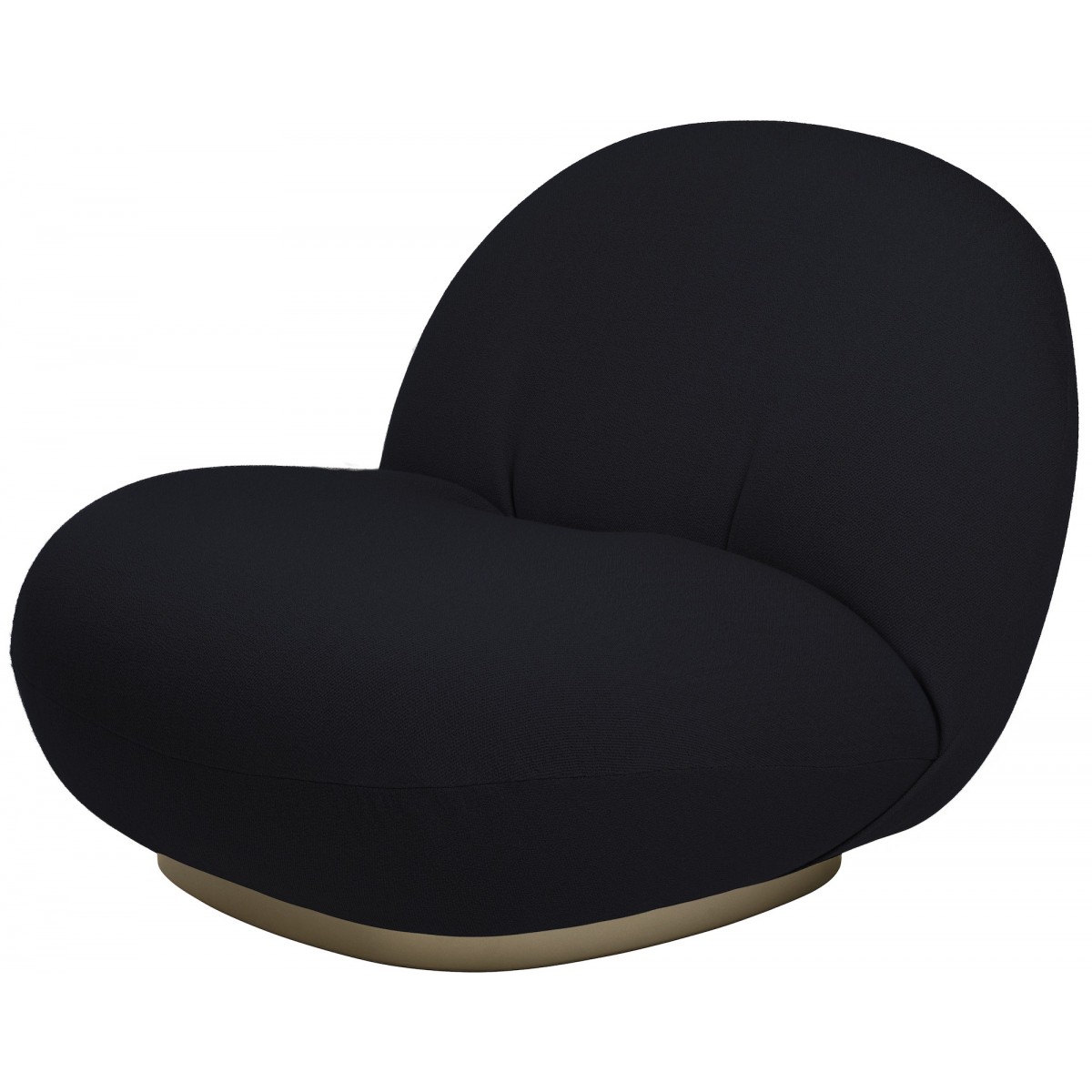 Vidar 554, fixed gold base – Pacha lounge chair