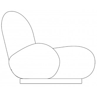 Fixed Base – Pacha Lounge Chair with armrests