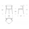Chaise pp58/3 - assise bois ou cuir