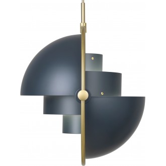 brass/midnight blue - Multi-Lite pendant Ø36 cm (lampshade 32cm)
