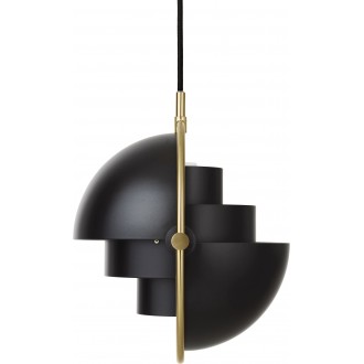 brass/soft black semi matt - Multi-Lite pendant Ø25,5 cm (lampshade 22,5cm)