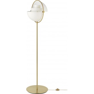 white semi matt / brass - Multi-Lite floor lamp