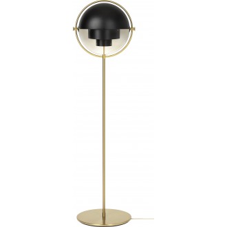 black semi matt / brass - Multi-Lite floor lamp