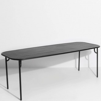 Noir - Table Week-End  220 x 85 x H75 cm