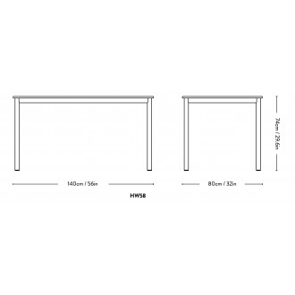 Drip Table HW58  – 80x140xH74 cm