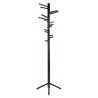 black lacquered birch + black base - 160 Clothes Tree