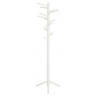white lacquered birch + white base - 160 Clothes Tree