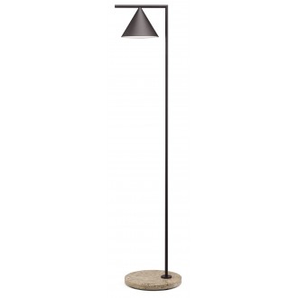 stainless steel + Occhio di Pernice base - Captain Flint Outdoor Floor Lamp