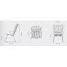 blanc (08) - fauteuil lounge Paon