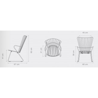 black (20) - Paon lounge chair