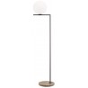 deep brown + travertino imperiale base - F012B01C018 - IC F2 Outdoor Floor Lamp