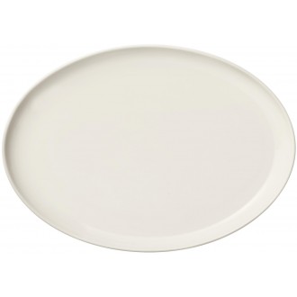 25cm - white oval plate Essence