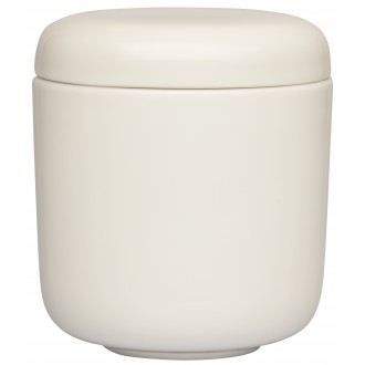 0,26L - white jar with lid...