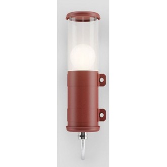 red + clear finish polycarbonate - Bendz Wall Lamp