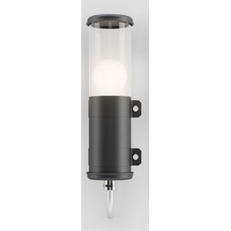 black + clear finish polycarbonate - Bendz Wall Lamp