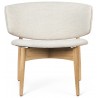 oak / off-white boucle seat - Herman lounge chair