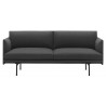 2-seater Outline sofa – Remix 163 + black legs