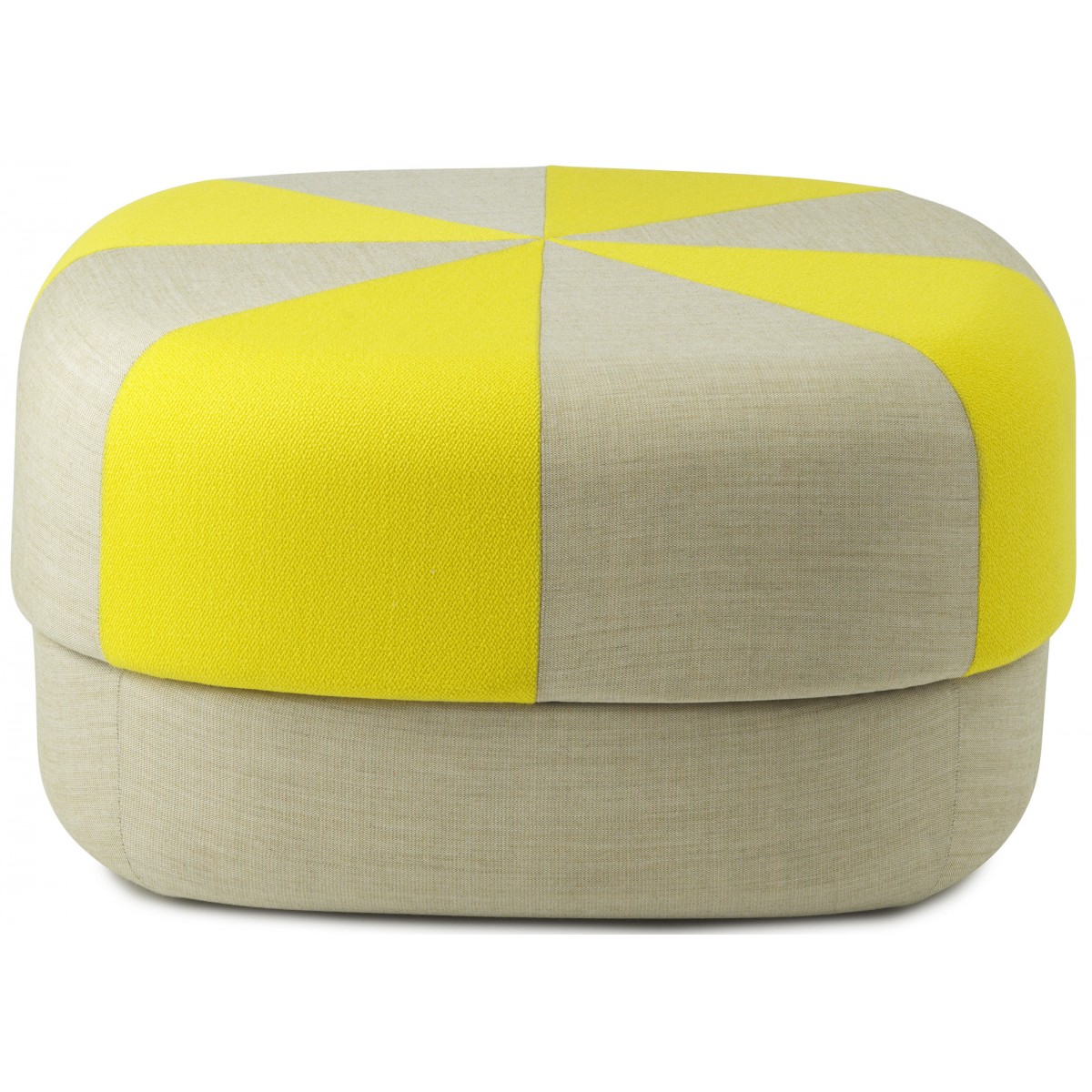 large - yellow - Circus pouf
