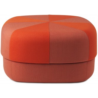 large - orange - Circus pouf