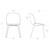 Gubi Light Boucle  (012) - black legs – Beetle chair