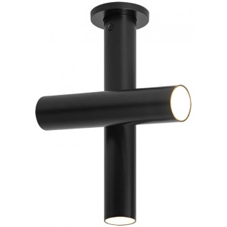 Tubes ceiling lamp - black / black