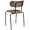 lacquered walnut - Coco chair without armrest