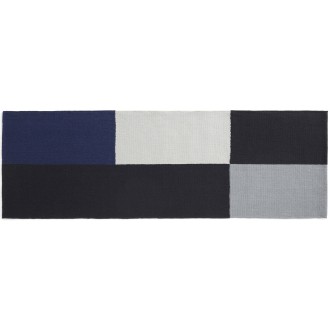 black and blue - 80x250 cm - Flat Works rug - HAY