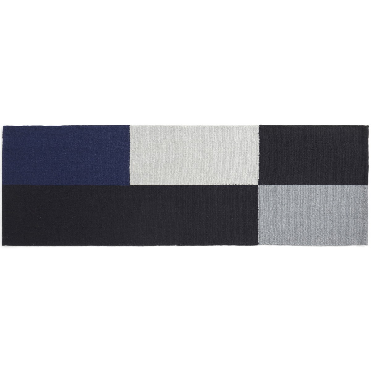 black and blue - 80x250 cm - Tapis Flat Works - HAY