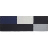 black and blue - 80x250 cm - Flat Works rug - HAY