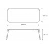 90x180cm - oak - rectangular Gubi dining table
