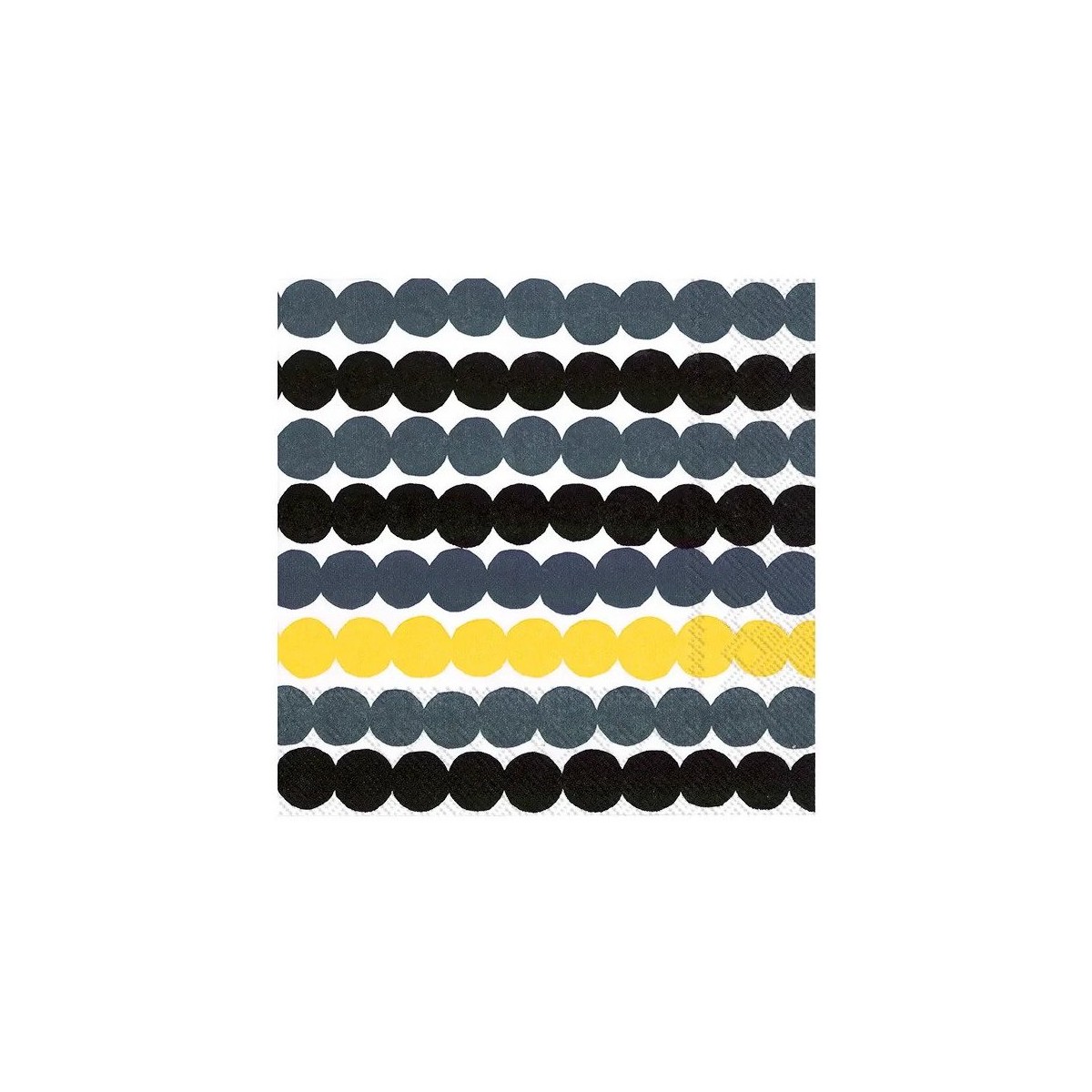 Räsymatto - yellow, grey, black - 589370 - paper napkins