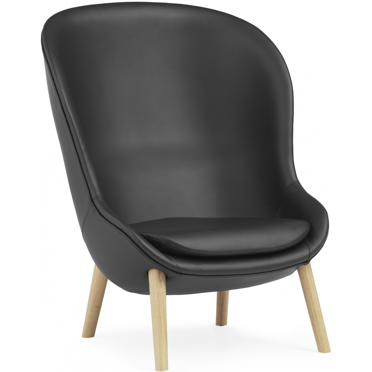 cuir Ultra 41599 / chêne - fauteuil haut Hyg