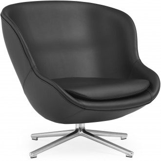 cuir Ultra 41574 / aluminium - fauteuil bas Hyg