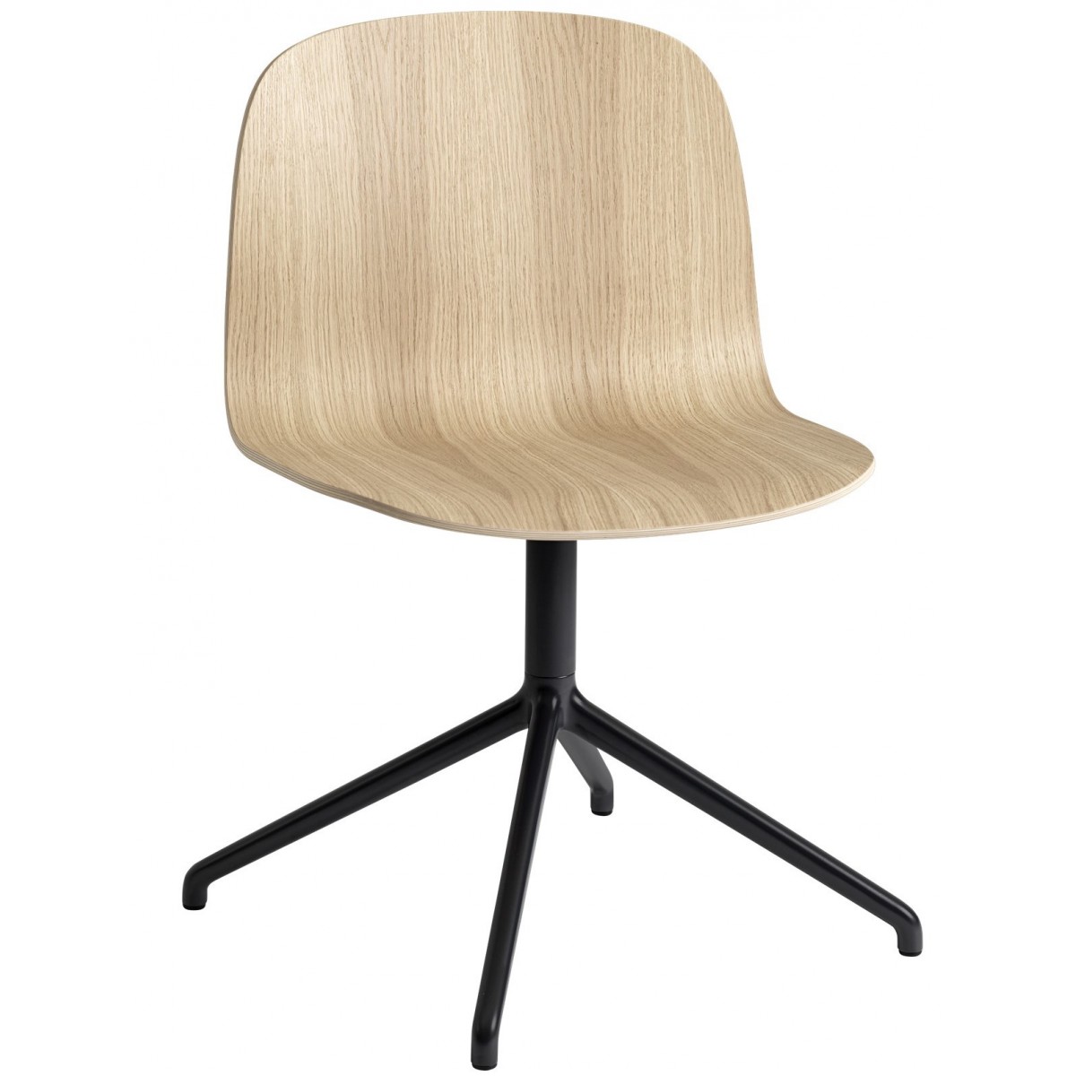 oak, no castor - Visu Wide chair swivel base