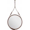 ø45cm - Cuir naturel - miroir circulaire Adnet