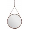 ø70cm - Tan Leather - Adnet circular mirror