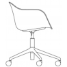 front upholstery - Fiber side chair - swivel base with castors with Gas Lift