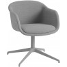 Remix 133 fabric / grey - Fiber Conference Armchair - swivel base
